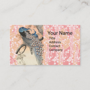MEDIEVAL BESTIARY,BIRDS,TREE OF LIFE,DRAGONS Blue Business Card