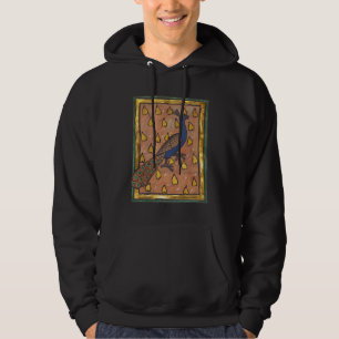 Medieval Bestiary Peacock c. 1270 Hoodie