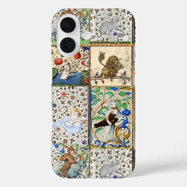 MEDIEVAL BESTIARY PLAYING MUSICAL INSTRUMENTS  Case-Mate iPhone CASE (Back)