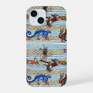 MEDIEVAL BESTIARY,SEA MONSTERS FANTASY ANIMALS iPhone 15 CASE