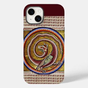 MEDIEVAL BESTIARY, SNAKE DRAGON CIRCLES  Case-Mate iPhone 14 CASE