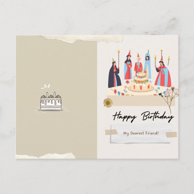 Médiéval Birthday card (Front)