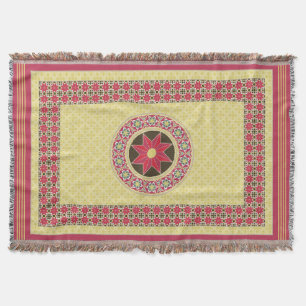 Medieval Byzantine-Sicilian Style Throw Blanket