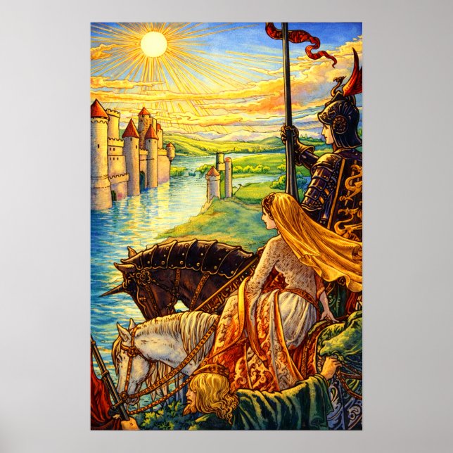 Medieval Castle, Knights & Princess Poster (Front)