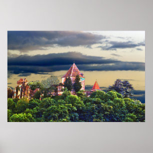 medieval castle poster