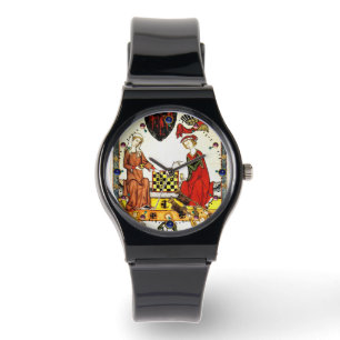 MEDIEVAL CHESS PLAYERS IN COURT WATCH