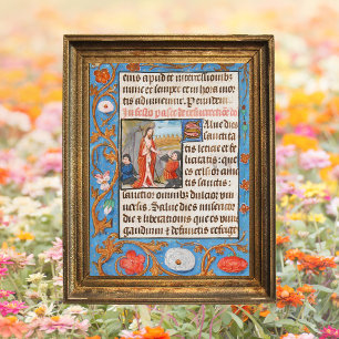 Medieval Christian Catholic Resurrection Easter Poster