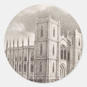 Medieval Christian Church Classic Round Sticker