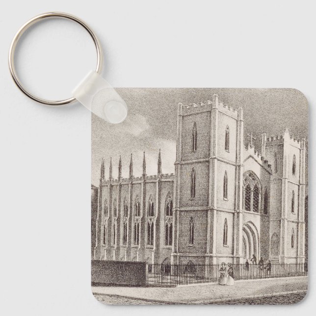 Medieval Christian Church Key Ring (Front)
