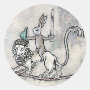 Medieval Creatures Classic Round Sticker
