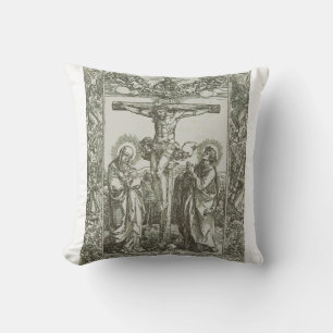Medieval Crucifixion of Jesus Christ Cushion