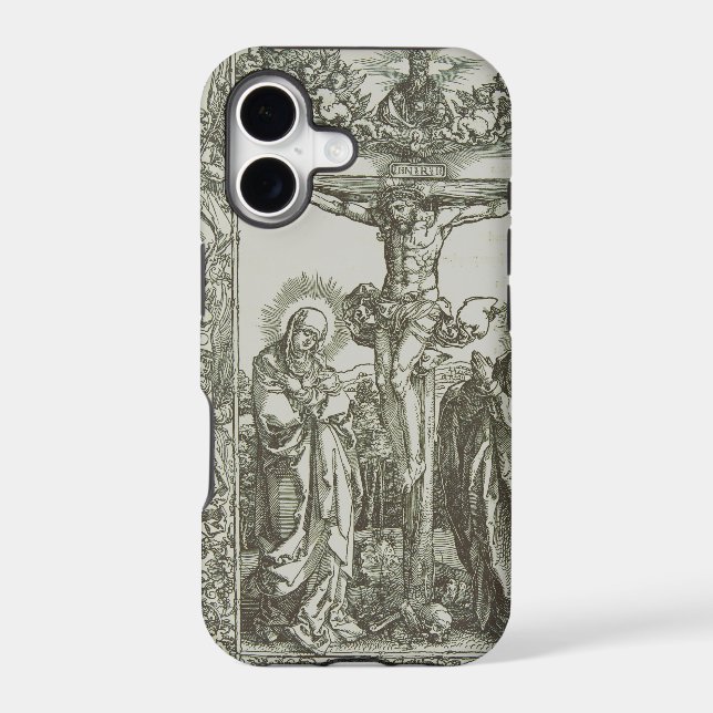 Medieval Crucifixion Of Jesus Christ Woodcut Art (Back)