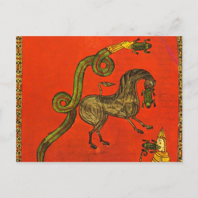 Medieval dragon postcard (Front)