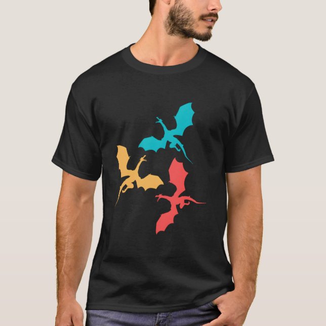 Medieval Dragons Fantasy Animals Youth T-Shirt (Front)