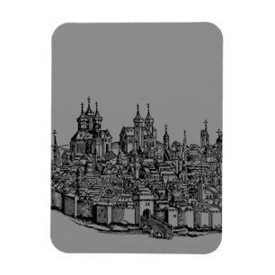 Medieval Erfurt Premium Chronicle of Thuringia Art Magnet