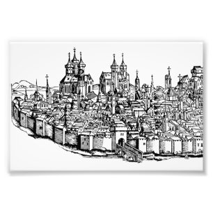 Medieval Erfurt Premium Chronicle of Thuringia Art Photo Print