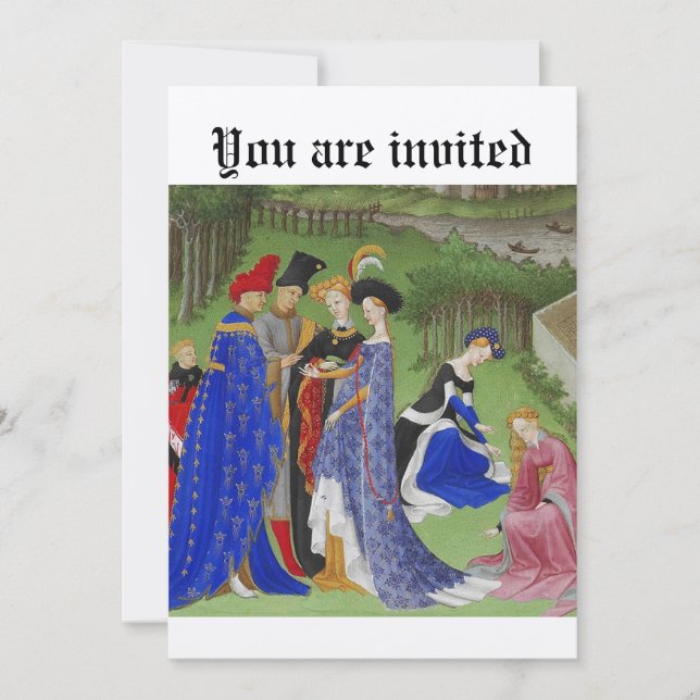 Medieval event invitation (Front)