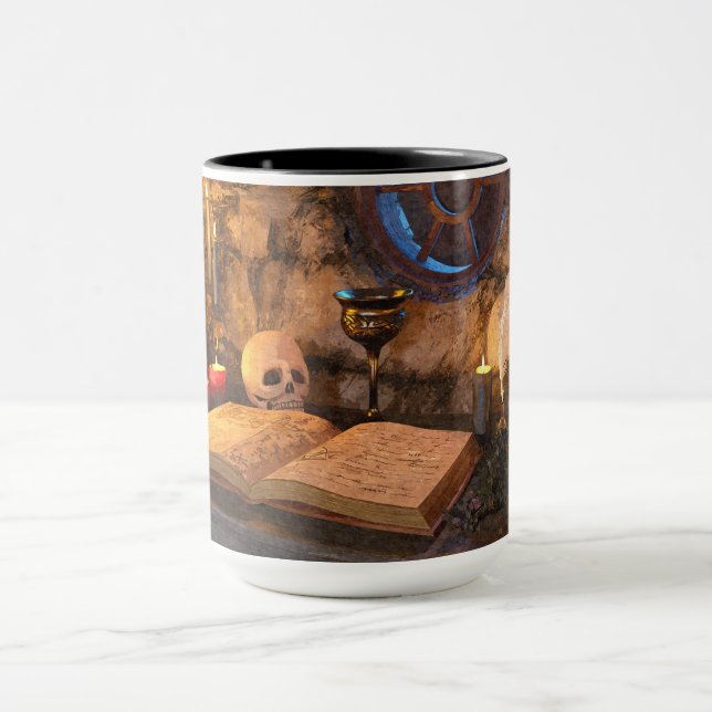 Medieval Fantasy Wizard's Study Mug (Center)