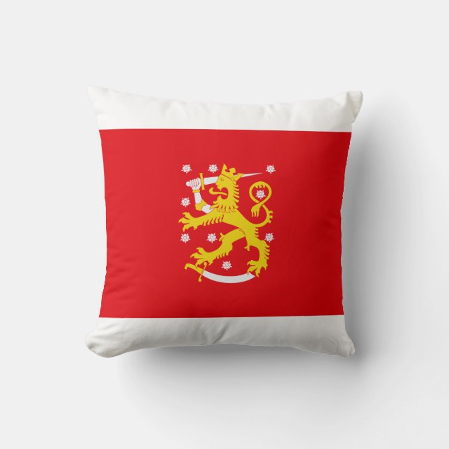 Medieval Flag of Finland Cushion (Front)