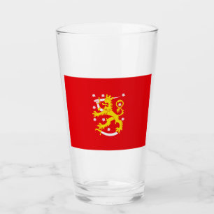 Medieval Flag of Finland Glass