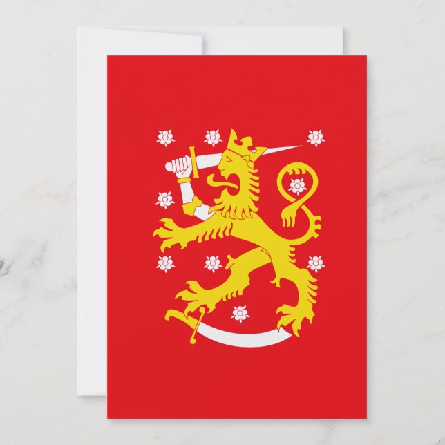 Medieval Flag of Finland Invitation (Front)