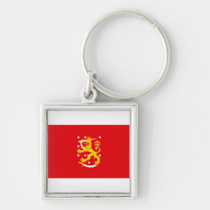 Medieval Flag of Finland Key Ring