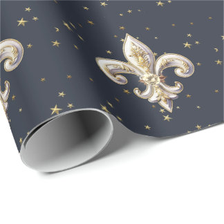Medieval Fleur-de-Lis Wrapping Paper