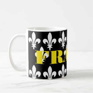 Medieval France Heraldic Print Monochromatic Art Coffee Mug