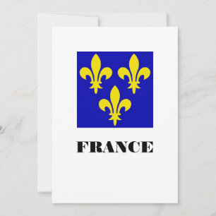 Medieval French Royal Standard Fidelity Heraldic Invitation