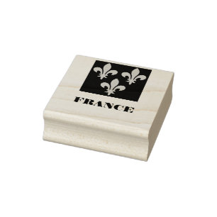 Medieval French Royal Standard Fidelity Heraldic Rubber Stamp