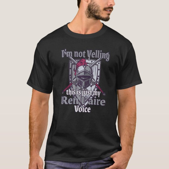 medieval funny Ren faire costume renaissance festi T-Shirt (Front)