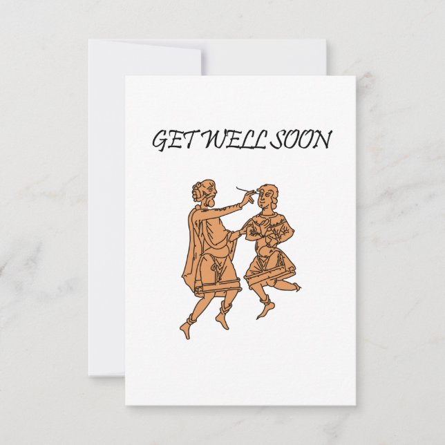 Medieval Get Well Soon card (Front)