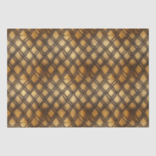 MEDIEVAL GOLD WOOD METAL DECOUPAGE TISSUE PAPER