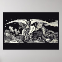 Medieval Knight and Dragon