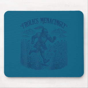Medieval knight vintage meme funny frolics mouse pad