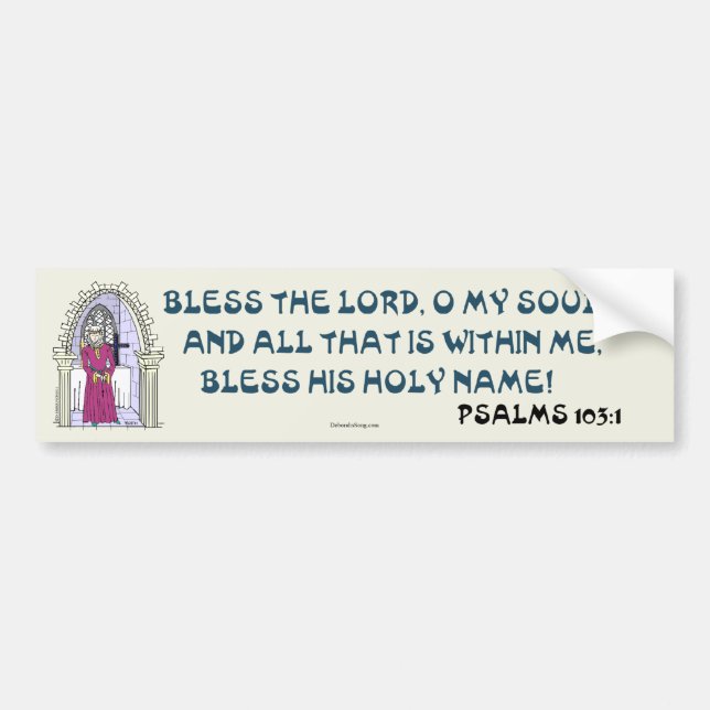 MEDIEVAL LADY BUMPER STICKER 14 (Front)