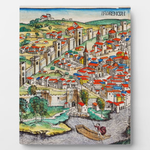 Medieval landmark of Florence in Italy Plaque