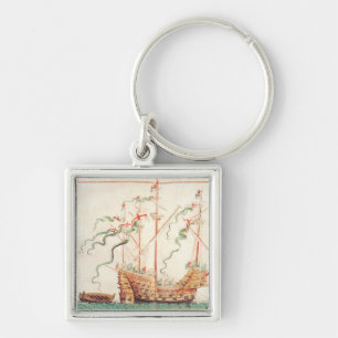 Medieval Naval Ship Key Ring