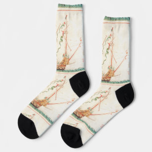 Medieval Naval Ship Socks