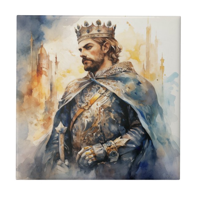 Medieval Prince Ceramic Tile (Front)
