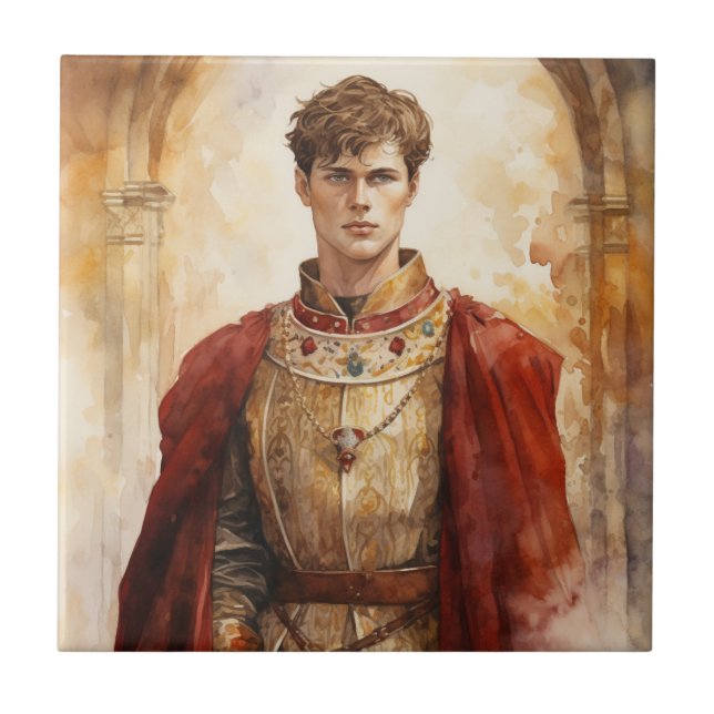 Medieval Prince Ceramic Tile (Front)