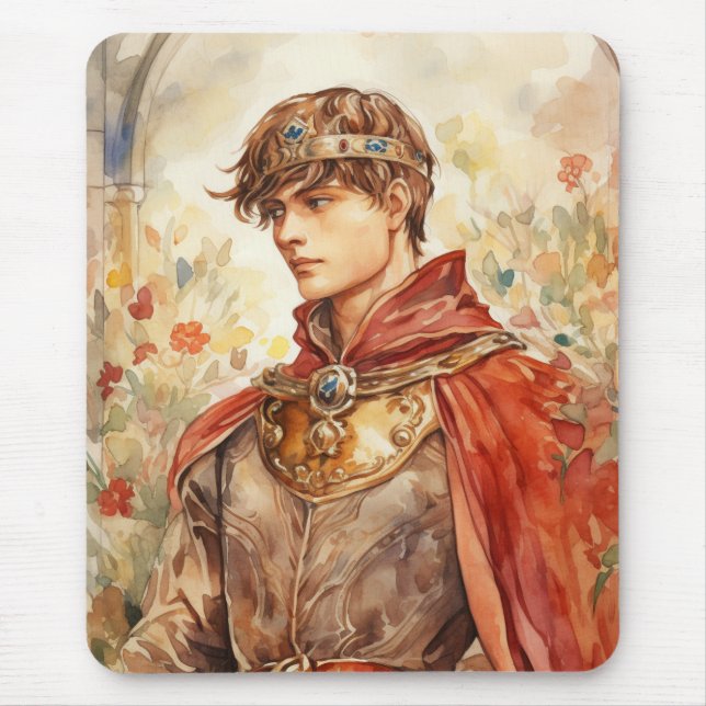 Medieval Prince Mouse Pad (Front)