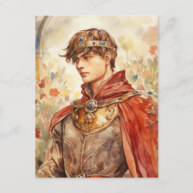 Medieval Prince Postcard (Front)