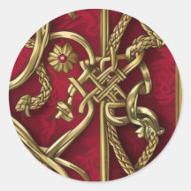 medieval red and gold decor
