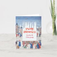 Medieval snow scene Yule