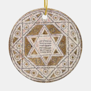 Medieval Star of David Ceramic Ornament