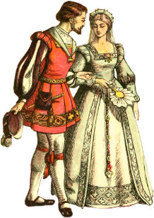Medieval Lord And Lady Postcards Zazzle Au
