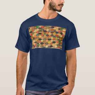 MEDIEVAL STYLE STAINED GLASS WINDOW EARTHEN BROWN T-Shirt