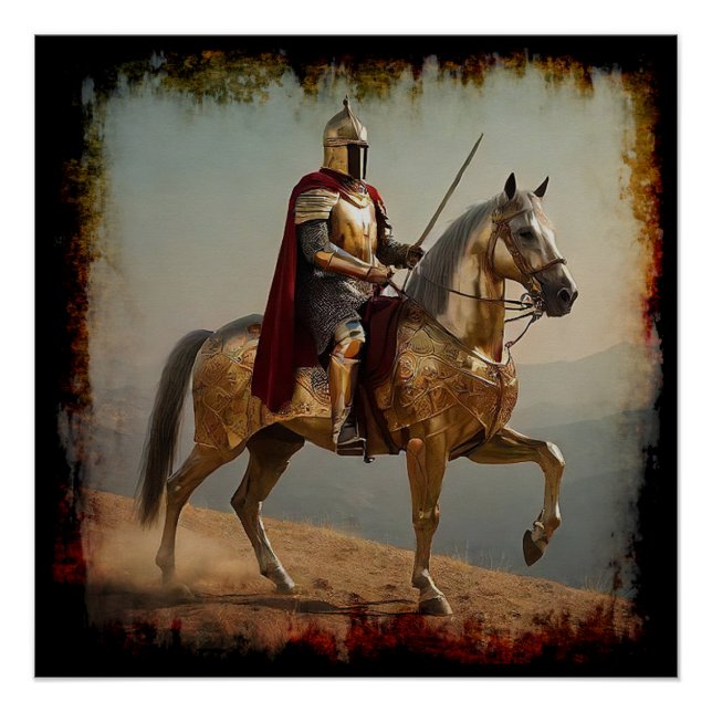 Medieval Templar Knight Poster (Front)