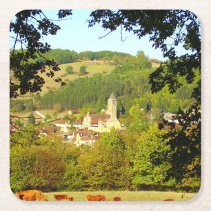 Medieval Village of Plazac Coaster